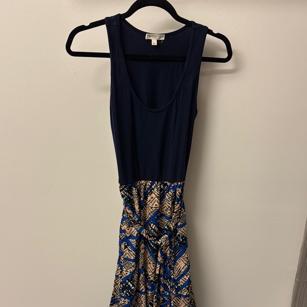 Love Fire Maxi Dress Size L Color Blue